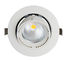 Teto fresco Downlights do diodo emissor de luz do branco da suspensão Cardan de 40 watts com eficiência alta da iluminação